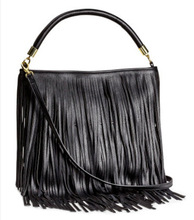 Free shipping 2015 new H counter genuine black pink fringed shoulder bag Messenger Bag new new black pink fringed tassel Clutch