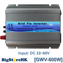 MPPT Function 600W on Grid Tie Inverter 30V 36V Panel 60 72 Cells MPPT pure sine wave inverter 220V Output