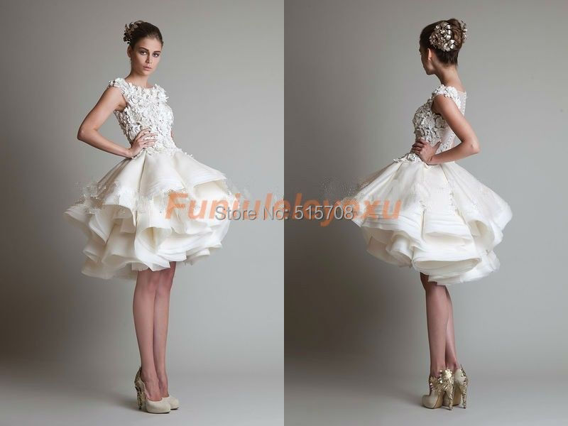 Buy New Arrival Cap Sleeve Scoop Ruffles Lace Organza Multi Layer Puffy Skirt 2693