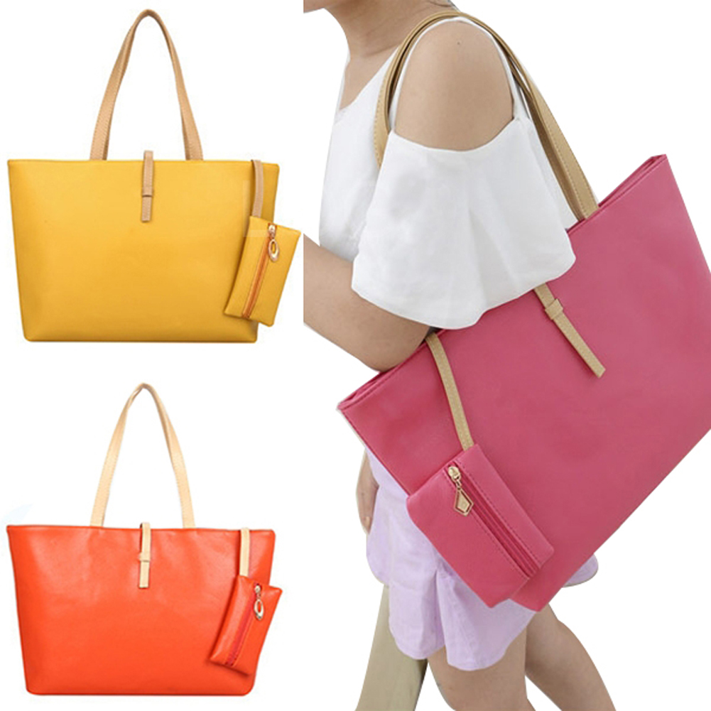 Woman s Messenger Bag PU Leather Change Purse Shoulder Bag Casual Handbag