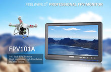 Free shipping!FEELWORLD FPV101AH HD 10″ 1024X600 FPV Video Monitor Screen For Camera Drone DJI