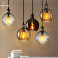 Nordic Europe Brief Handmade Crystal Glass Led E27 Pendant Light for Dining Room Restaurant Bar Dia