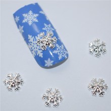 50Pcs new snowflake, 3D Metal Alloy Nail Art Decoration/Charms/Studs,Nails 3d Jewelry #153