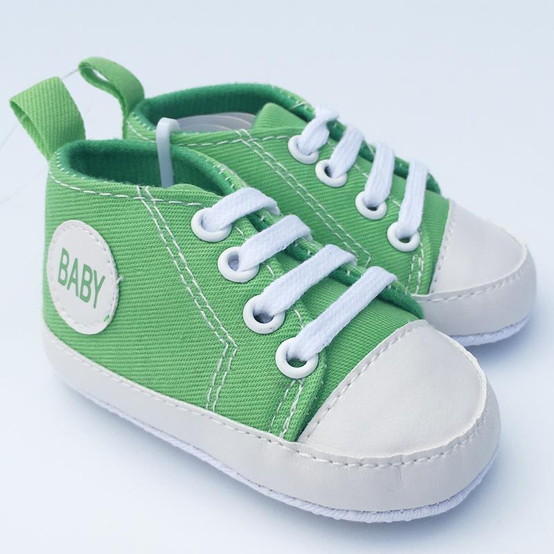 Baby Shoes Boy Girl Newborn Baby Infant Shoes First Walkers Toddler Canvas Soft Sole Sneaker Kids Prewalker 0-18M FW01