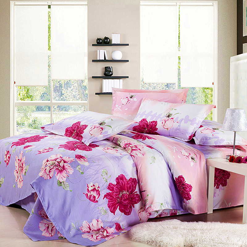 Hot Sale! 3/4pcs King Queen Full Size Bed Linen Home Textile, Bed Set Bedding Sets/Bedclothes ...