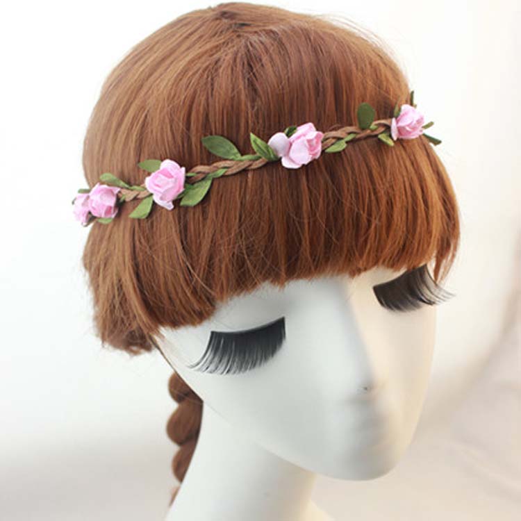 New Fashion Hot Sale Womens Bohemia Beach Flower Hair Bands Headband Hair Accessory 9 Colors Drop