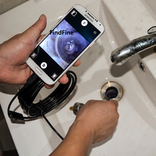 FindFine 5M endoscopio 720P HD For Android OTG Phone 5.5mm lens inspection Pipe IP67 Waterproof Side mirrors micro USB Camera