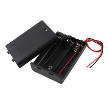 Hot New On/Off Switch 3 x 1.5V AA Battery Cell Case Lead Black w Cap