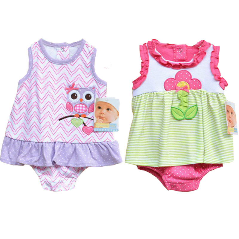Newborn Baby Clothes Roupas BEBES BABY ROMPER Dress 0 9M Cartoon Rompers Recem Nascido Menina Baby