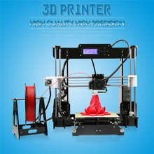 Newest 210*210*240mm 3d-metal-printer High Precision DIY 3d Printer kit with marlin firmware 8G Card LCD Screem 20M Filament