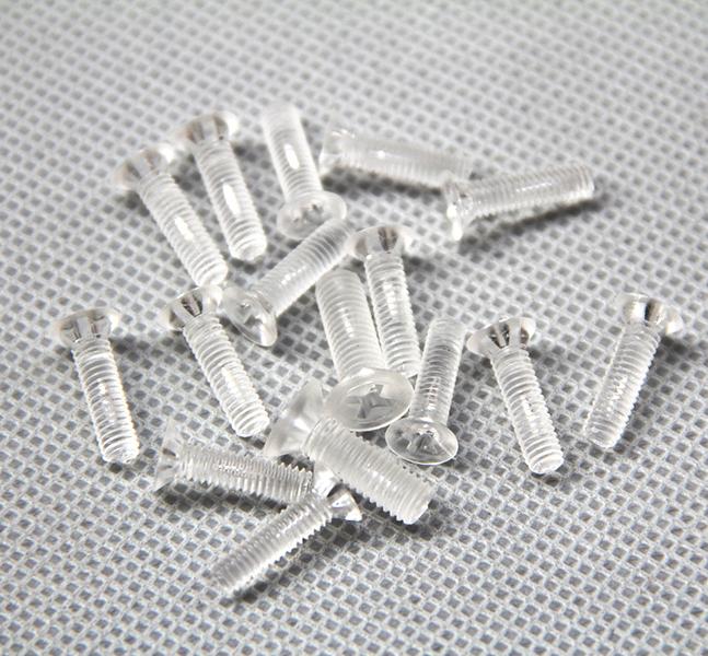 M2*5 Plastic Screw/Acrylic transparent Cross recessed countersunk screw /Polycarbonate Screw/PC M2*L