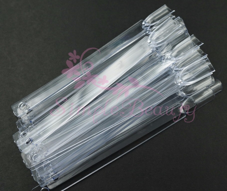 Description Picture 3 of item10Sets/lot (1set 50 Sticks) Nail Art Clear Templates False Tips Practice Polish Color Chart Display DIY Practice Tool Fan Board