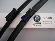 Free shipping car wiper blades for skoda fabia, Soft Rubber WindShield Wiper Blade 2pcs/PAIR,deflector window