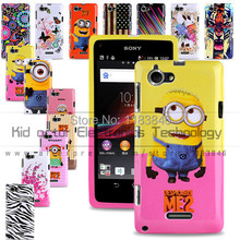 New arrievd flowers tiger pattern soft TPU cellphone case cover for sony Xperia L S36h c2105