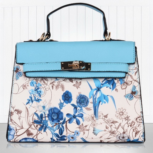 Floral Printing Women Handbag Patchwork Fashion Shoulder Bag Free