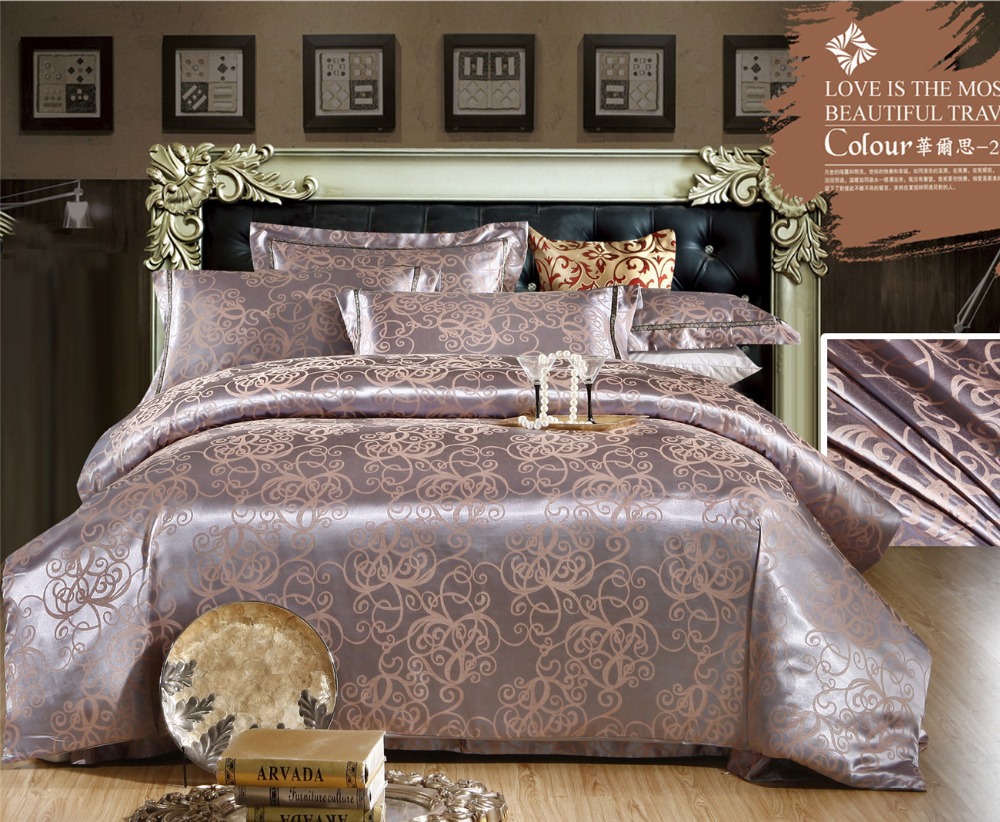 brown gold luster tencel and cotton bedding set satin brown gold luster tencel and cotton bedding set satin