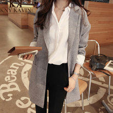Plus Size! 2015 Autumn And Spring Women Overcoat Long Paragraph Cotton Linen Suit Women Suit Loose Cocoon Coat Parkas WC834