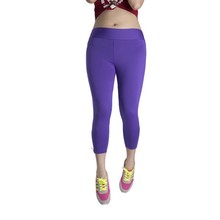 Hot Women Capri Running Pants High Waist Cozy Cropped Leggings Fitness M XL