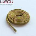 Weiou heavy duty bright colored shoe laces Flat type Yellow brown hiking boot laces cool quality