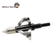 3PCs Lot 3 Blades Fixed Archery Sports Arrowhead Stainless Steel Archery Arrow Broadhead For Outdoor Hunting