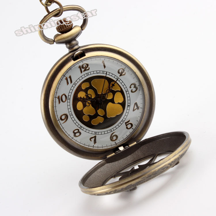 Latest Vintage Unique Large Hunger Game Steampunk Pocket Watch Necklace Chain P104 relogio de bolso