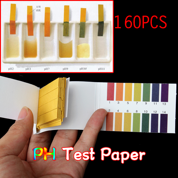 Гаджет  New New Universal 160 Full Range 1-14 pH Test Paper Strips Litmus Testing Kit N  NIVE None Инструменты