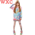 Unicorn Women s Hoodies Macaron Winter Sweatshirts Cute Japanese Kawaii Clothes Long Sleeve Lolita Hooded Hoodies