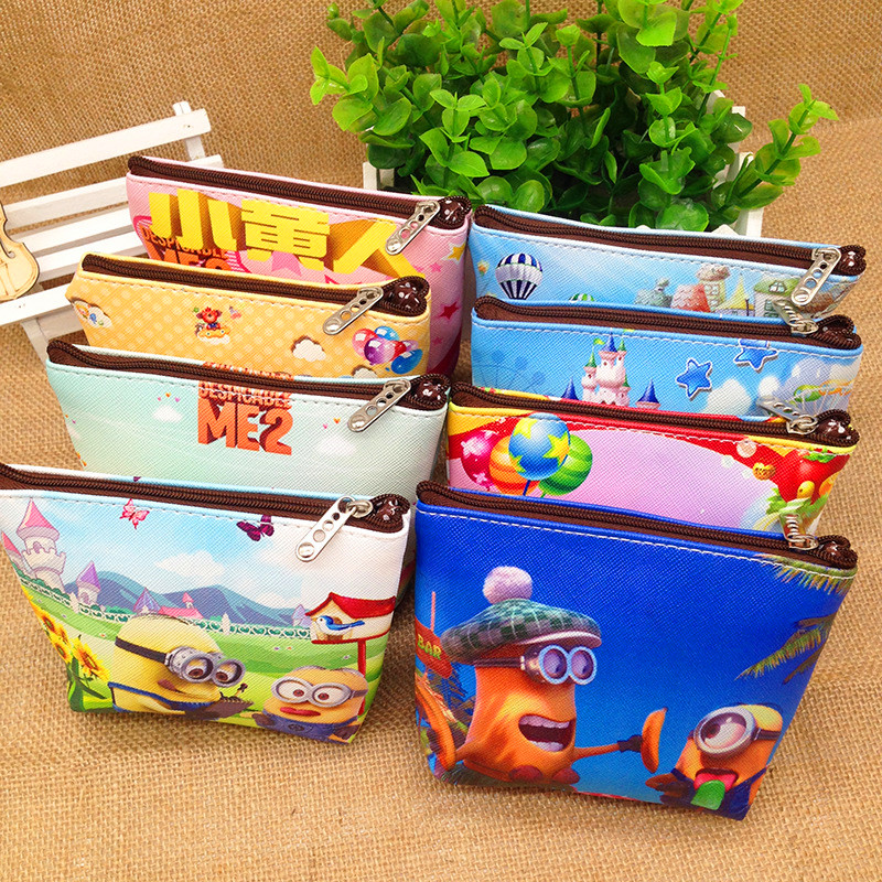New Arrival Fashion Cartoon Key Coins Zero Wallet Coin Purses Lovely Children Cards Bag Kids Wallets