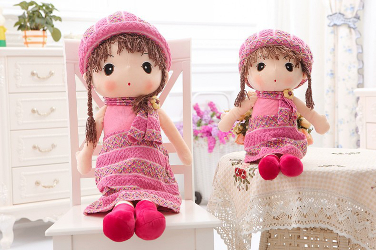 2015 45cm Pelucia Cute dolls Kawaii Fashion kids Girl Dolls Cute Plush Toy Figure doll Soft toy Birthday gift juguetes reborn