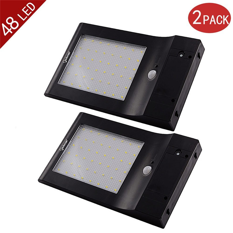LederTEK 2-Pack 4 Modes 850 Lumens 48 LED Super Bright Solar Powered Wireless Motion Sensor Lights/ Wall Lights/ Security Light LederTEK 2-Pack 4 Modes 850 Lumens 48 LED Super Bright Solar Powered Wireless Motion Sensor Lights/ Wall Lights/ Security Light