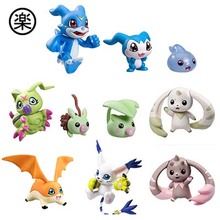 8PCS Japan anime action figure Digital Monster digimons Patamon V-mon Tailmon Wormmon XV-mon 3D model Figure with original box