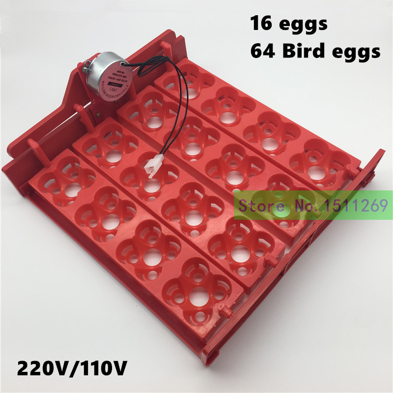 Quail Incubator 16 eggs 64 birds eggs AutomaticTurn eggs tray Hand Incubator Accessories Laboratory incubators