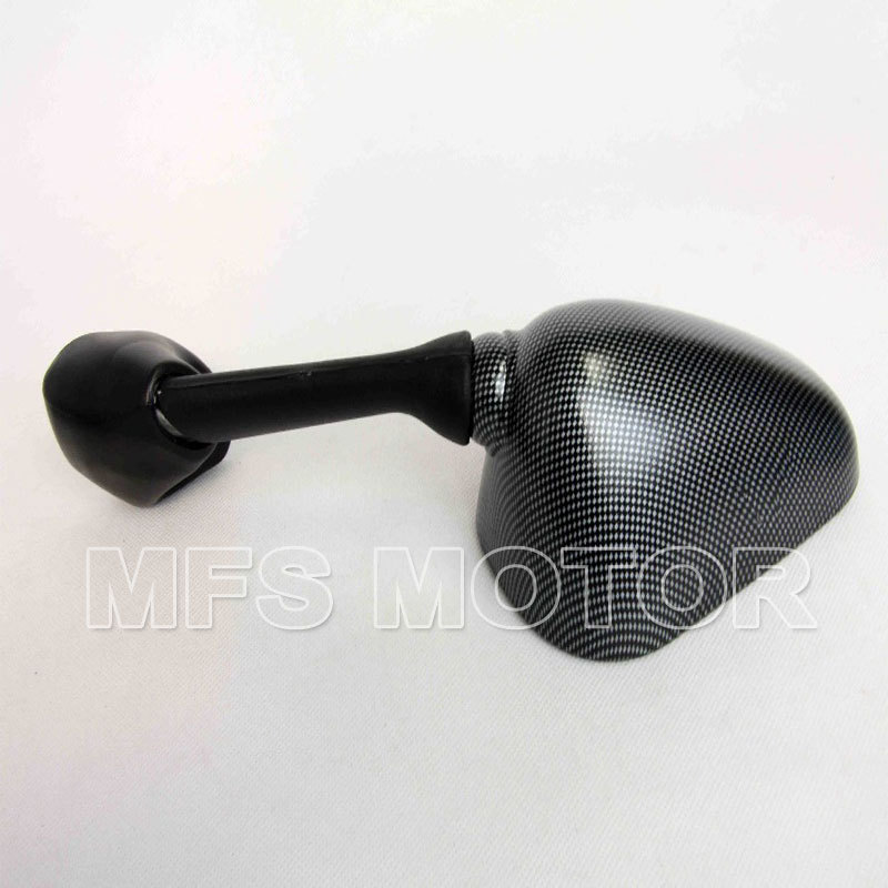 motorcycle parts OEM Replacement Mirrors For Yamaha YZFR6 YZFR1 2001 2002 Carbon