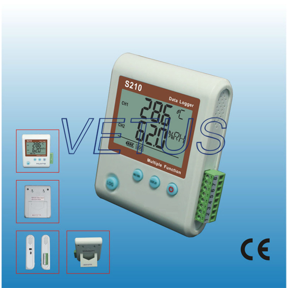 S210-AS multifunctional voltage data logger  with Temperature data logger