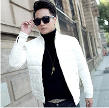 2014 white handsome slim thicken fashion jacket duck man winter jacket down jacket mens winter coat men short clothes M – 2XL