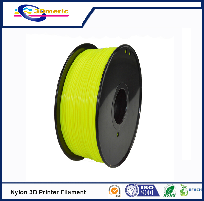 3D printer filament 1 75mm Nylon PA extruded plastic silver colour 3D printer material high strength
