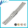 Stainless Steel Watch Band 18mm 20mm 22mm 23mm for Seiko Folding Clasp Strap Quick Release Loop