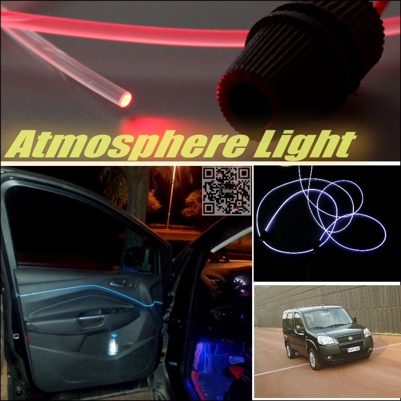 Car Atmosphere Light Fiber Optic Band For Fiat Doblo Panorama Ppeokkugi Pratico Interior Refit Cab Inside DIY Air light