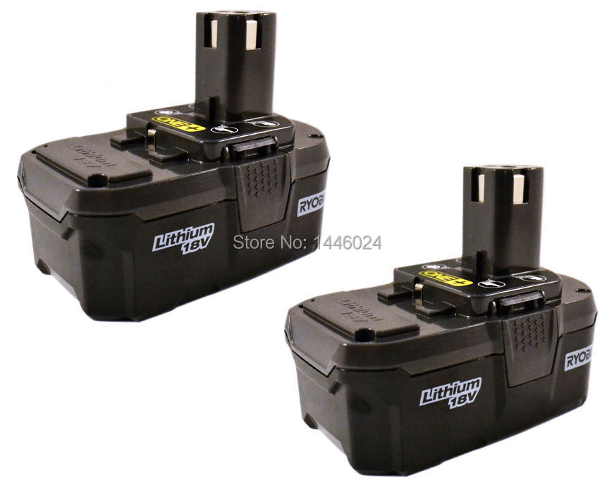 2 Pack Ryobi P105 One+ High Capacity 2.6Ah Li Ion 18V Lithium ion