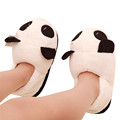 Wo weino Excellent Quality 2016 Women Ladies Soft Cute Panda Winter Warm Plush Antiskid Shoes Indoor