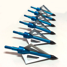 6pc broadheads fixed blade for hunting archery 100 grain arrow head 6Pc aftershock hunting arrow head