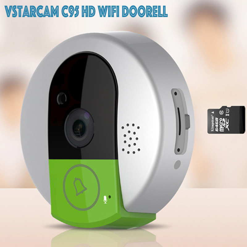 VStarcam C95 WIFI Doorcam HD 720P Wireless Doorbell Two Way Audio/Video/Mobile View IP Indoor Camera