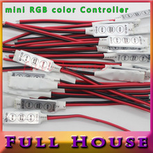Mini RGB Controller Dimmer 12V 6A 3 Keys for 5050 3528 RGB LED Strip Light 19