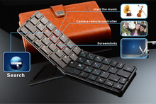 New Mini Wireless Bluettoth Keyboard Foldable Keyboard Compatible for IOS Windows Android Tablet Smartphone