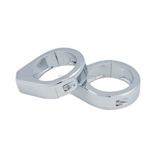 Motorcycle Pair Chrome 49mm Turn Signal Fork Clamps For Harley Dyna Glide FXD FXDC 2007 2014
