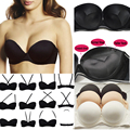 Sexy Wedding Multiway Underwear Add 2 Cup Supper Padded Push Up Bra Strapless Bras Underwear Size