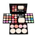 Professional Makeup Palette Set 24 Eyeshadow 8 Lipstick 4 Blusher 3 Foundation Powder Puff Make Up