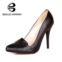 Sexy OL Style Women’s Pumps Pointed Toe Leatherette Upper High Thin Heels Party Pumps Spring Office Pumps Shoes