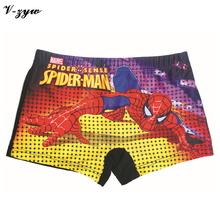 1Pcs Fashion Baby Boy Trunk Swimming Children Kids Swim Wear Cartoon Style For Boy Spiderman/cars Children Swimsuit Shorts YS064