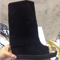 2015 Knee High Boots Autumn Boots Genuine Leather Boots Fashion Gold